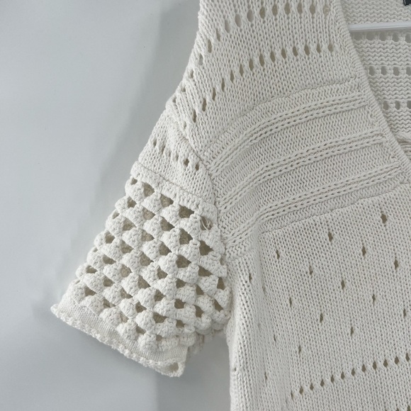 Twelve Street by Cynthia Vincent crotchet sweater size S - Picture 2 of 8